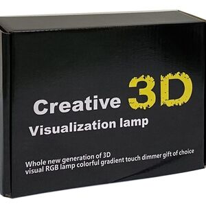 Creative 3D Visualization Lamp "Lilo & Stitch" - Black